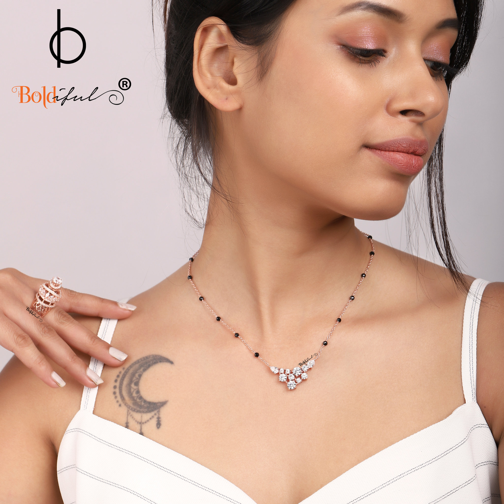 The Vidula Mangalsutra Ring | BlueStone.com