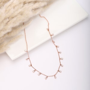 Droplet Charm Silver Necklace | 925 Sterling Silver Necklace | Necklace For Her |Minimal Necklace |Dainty Necklace | Gift for her