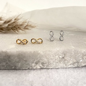925 Sterling Silver Infinity Helix Silver Ear stud |  Infinity Piercing | Minimalist Tragus Piercing | Stud Ear Piercing |Style Stud Earring