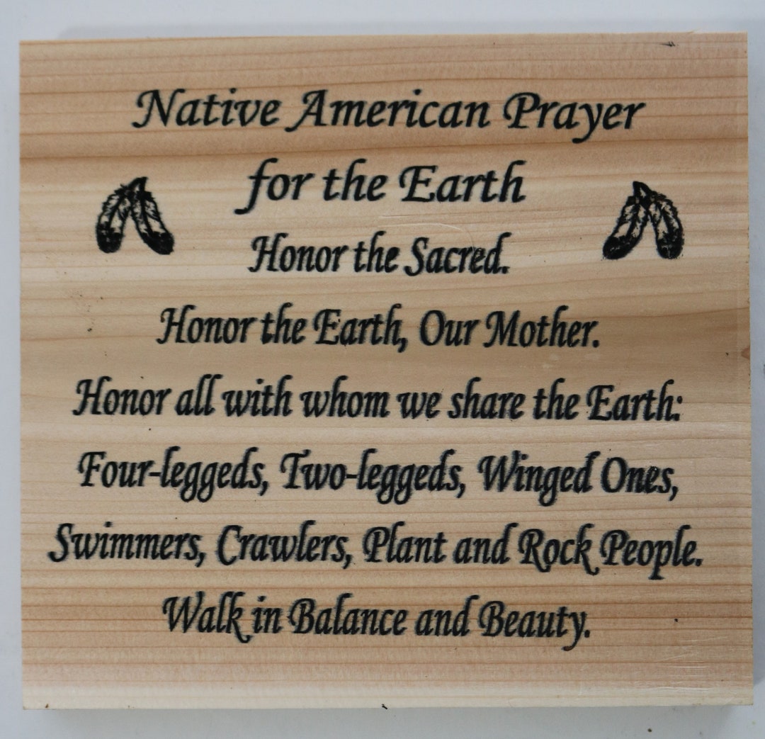 Native American Prayer for the Earth - Etsy