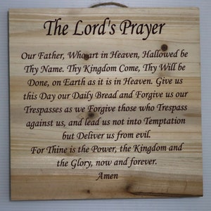 Lord&#39;s Prayer Wall Hanging