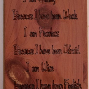 Inspirational Refrigerator Magnet...I an Strong...