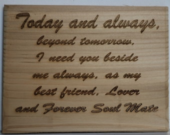 Best Friend, Lover and Soul Mate Refrigerator Magnet