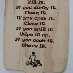 Kitchen Rules Wall Hanging (18&quot;X9&quot;)
