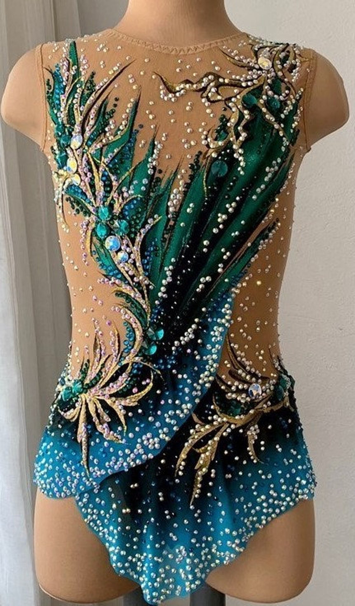 Leotard for rhythmic gymnastics acrobatics skating Beautiful Etsy