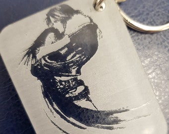 FFV111 Final Fantasy 8 frosted Keyring **can have name personalisation***