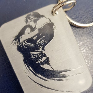 FFV111 Final Fantasy 8 frosted Keyring **can have name personalisation***