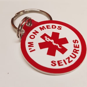 Medical Seizures Keyring ****Can be Personalised****