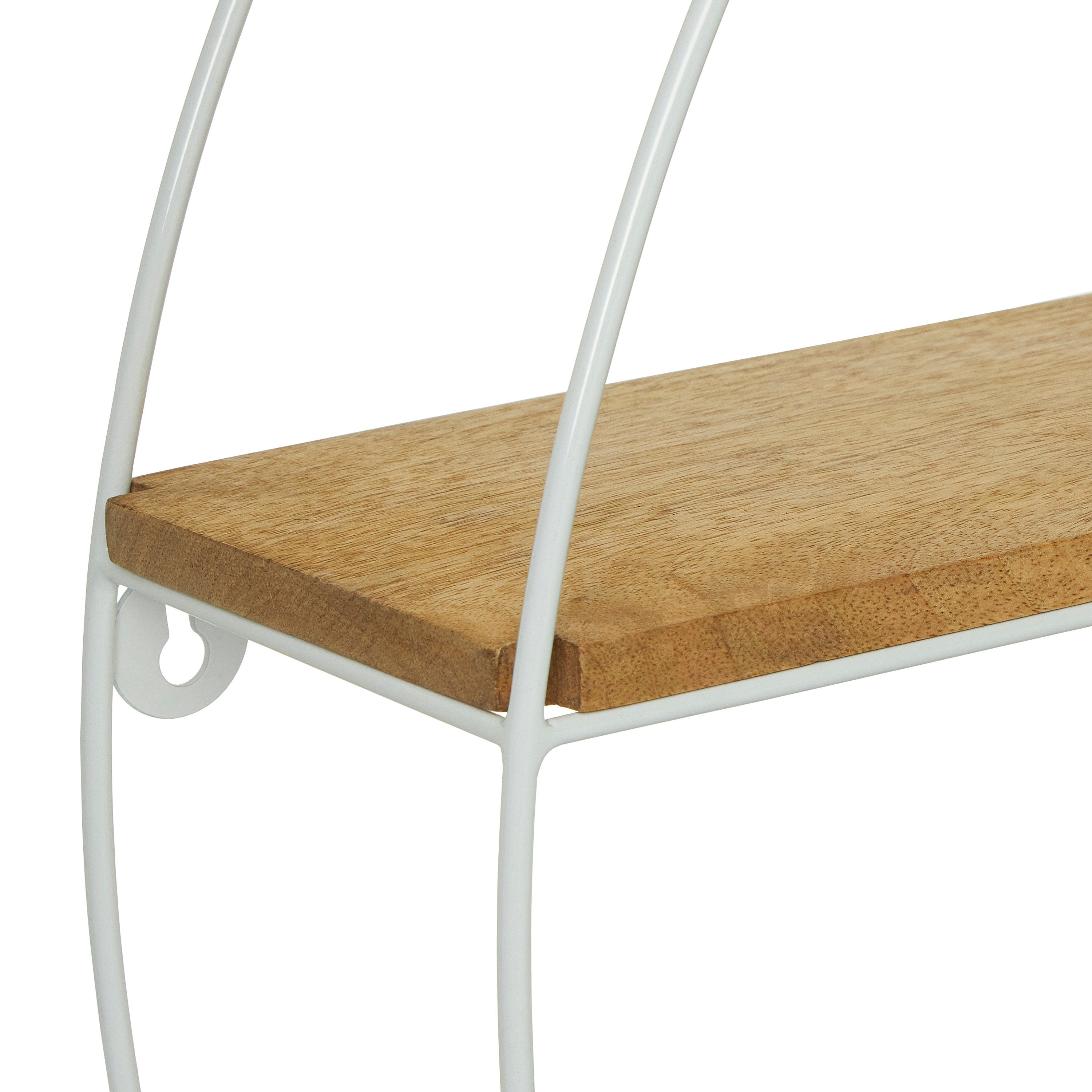 White Round Circular Floating Shelves Large Decorative Etsy