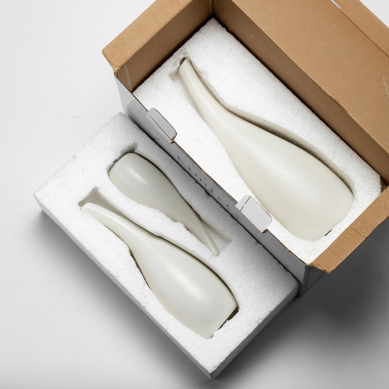 Set 3 Ceramic Bud Vase Modern Flower Vase Set Minimalist Etsy