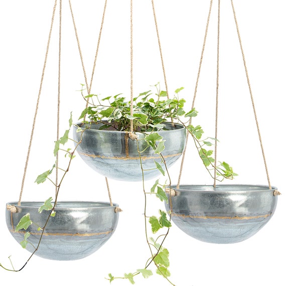 Set 3 Hanging Planter For Outdoor Indoor Plants Galvanized - What To Put In Galvanized Wall Planter Set 3 Hanging Planter For Outdoor Indoor Plants Galvanized - What To Put In Galvanized Wall Planter