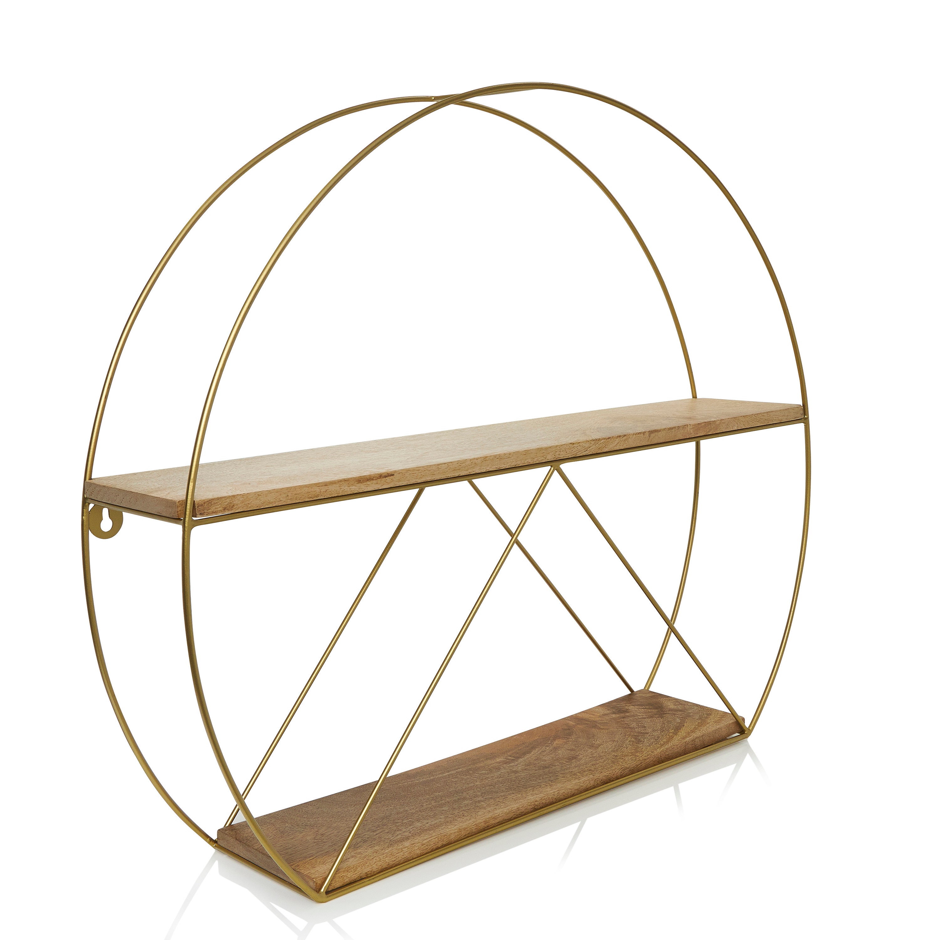 Gold Round Circular Floating Shelves Large Decorative Etsy