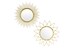 Set 2 Gold Sunburst Mirror, Starburst Mirror Decoration Set, Boho Wall Decor, Round Mirrors for Walls 