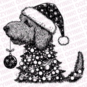 Labradoodle Christmas SVG PNG Digital Download pour la sérigraphie, la sublimation, le cricut ou d’autres machines de découpe prises en charge.