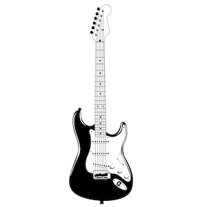 Rockgitaar SVG PNG digitale download svg voor cricut of andere ondersteunde snijmachines.