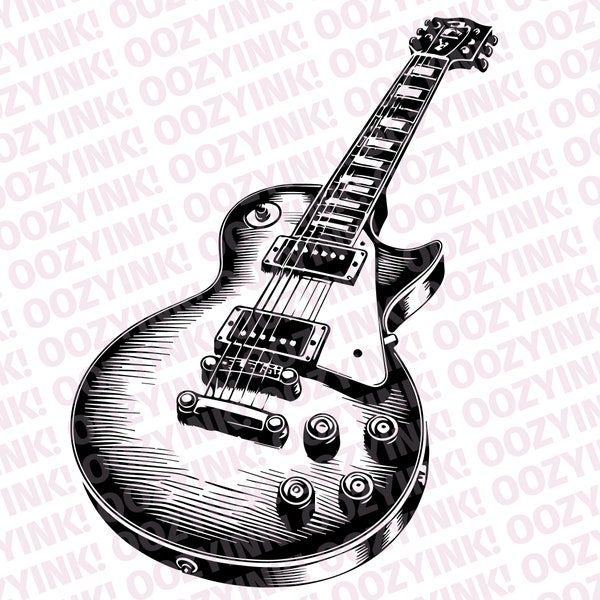 Gibson Les Paul Rock Guitar SVG PNG Digital Download svg for screen printing, sublimation, cricut, or other supported cutting machines.