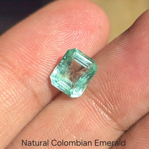 Natural Colombian Emerald Cut Octagon Loose Gemstone 2.31CT (8x7MM)