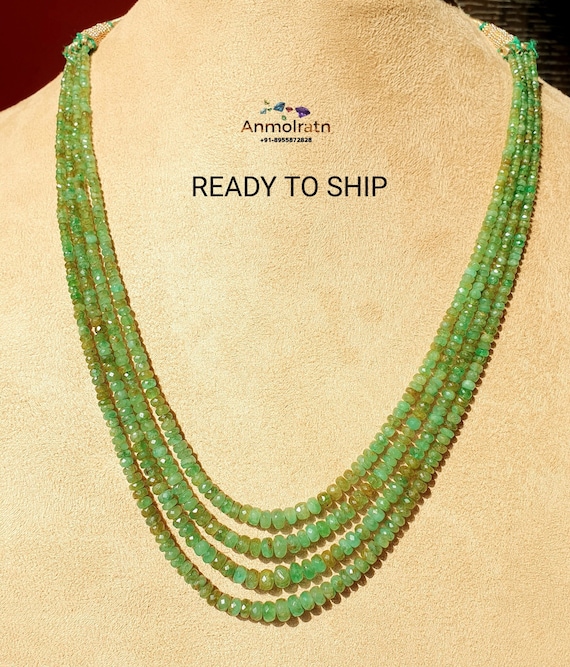 Real Emerald Pendant Necklace - Uniquelan Jewelry