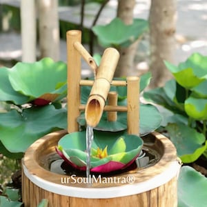 Shishi Odoshi Bamboo Fountain – Traditional Japanese Water Feature for Garden & Zen Spaces