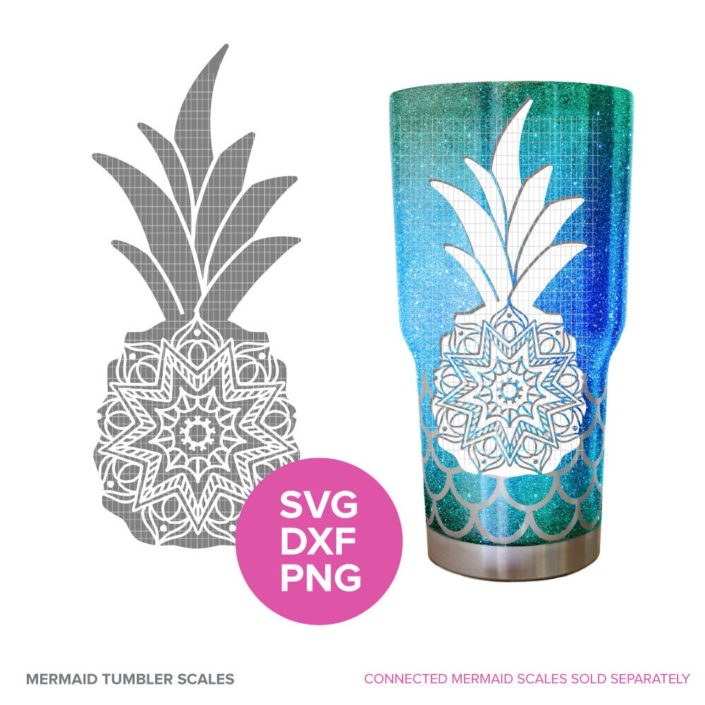 Download Beach SVG files pineapple mandala SVG mermaid scale | Etsy
