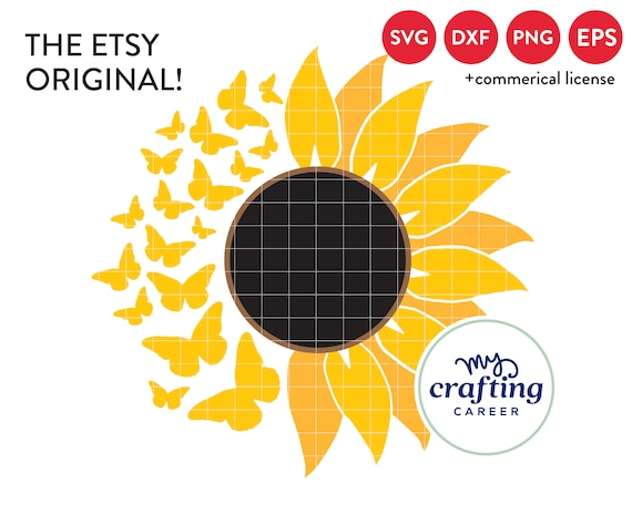 Free Free 148 Half Sunflower Half Butterfly Svg Free SVG PNG EPS DXF File