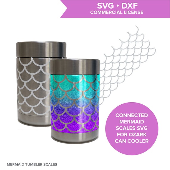 Download Free Ozark Can Cooler Mermaid Scales Svg Cutting File For Ozark Etsy SVG Cut Files