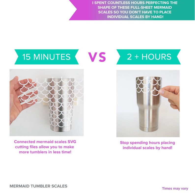 Download Hogg 20 oz and 30 oz steel tumbler Mermaid Scales SVG ...