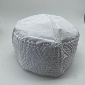 White cotten kufi hat