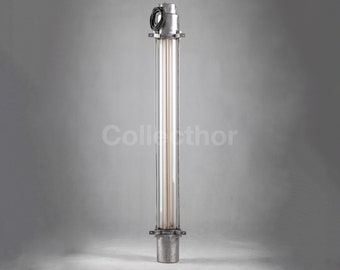 Vintage Industrial Neon Lamp – Polished German Lighting, PMEL 112