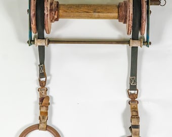 1930s - Vintage Restored Gymnastic Gym Ring Training - Oldschool Workout