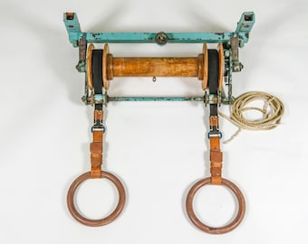 1930s - Vintage Restored Gymnastic Gym Ring Training - Oldschool Workout