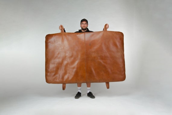 Leather Vintage Gym Mat Brown Leather Original Gym Equipment From 1930s0021 Etsy Canada
