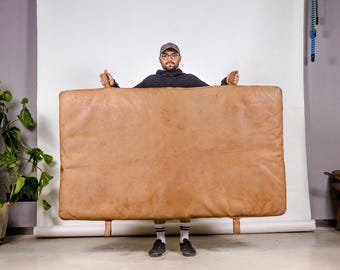 Czech Vintage Leather Gym Mat-1930s