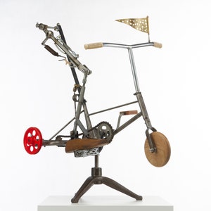 Tricycle on the Stand | Vintage Tricycle | Industrial Accessory | Design Accessory