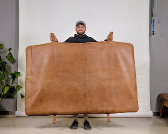 Czech Vintage Leather Gym Mat-1930s