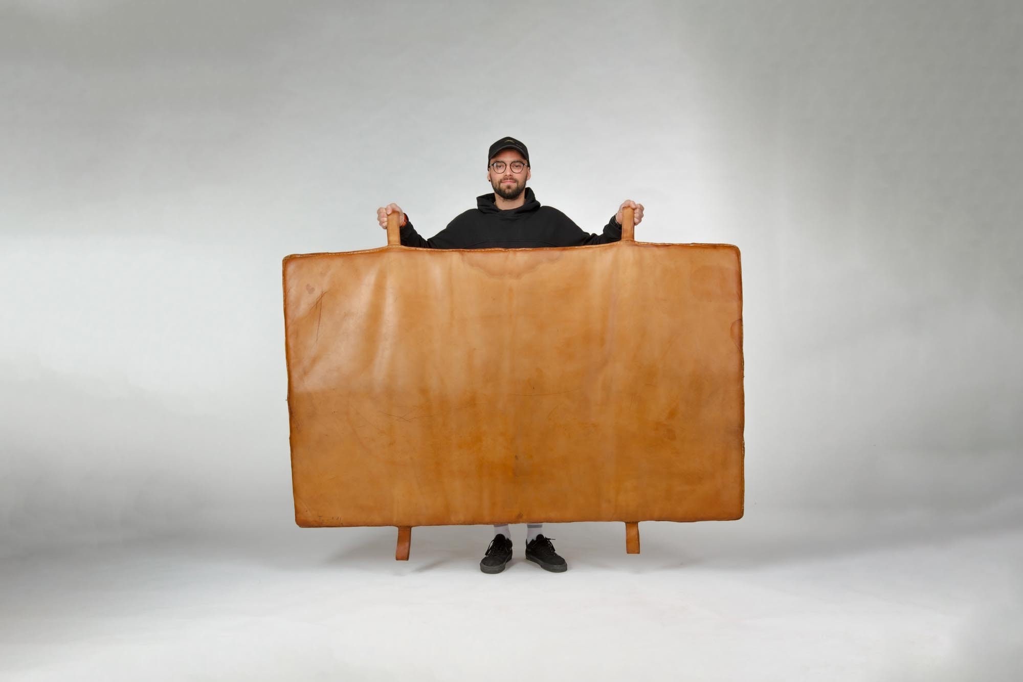 Leather Vintage Gym Mat Brown Leather Original Gym Equipment Etsy