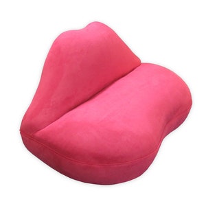 Kiss Loveseat Micro Suede Hot Pink