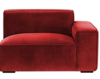 Right Arm Facing Modular Sectional, Handmade Modern Modular Sofa