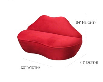 Miniature Lip Sofa, Baby Lips Sofa, Small Lip Shaped Couch, Mini Lip Sofa