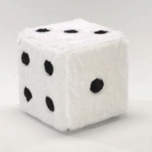 Fuzzy Dice Cube Ottoman