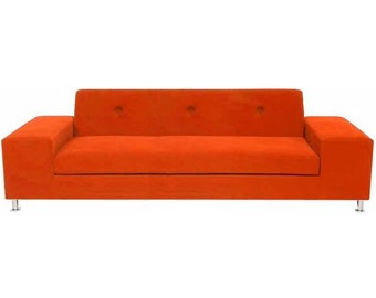 Mid Century Modern Funky Sofa, Sleek Couch