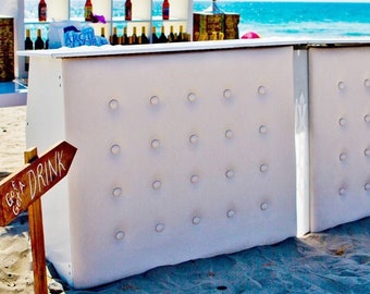 Serving Bar, Portable Bar, Stand-Alone Bar, Tufted Patio Bar