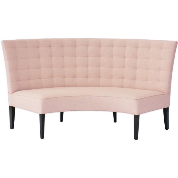 Curved Banquette Settee, Curved Dining Bench