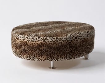 Big Round Ottoman | Round Bench & Centerpiece
