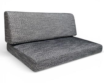 Custom Banquette Cushion Set | Wedge Back & Bench Seat | Performance Fabric | Breakfast Nook, Dining Bench, Window Seat | 3"-4" Thick