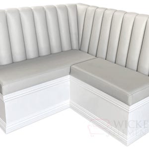 Kitchen Corner Banquette Seating With Storage, Breakfast Nook With Under-Seat Storage, Banquette Corner Storage Bench