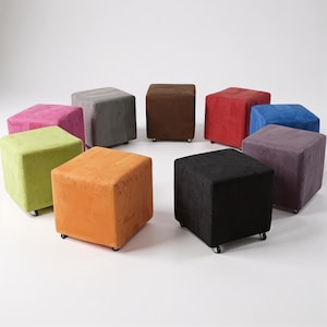 Cube Ottomans, Ottoman With Wheels