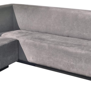 Modern 2-Piece Sectional, L-Shaped Sectional Sofa, Sectional With Base