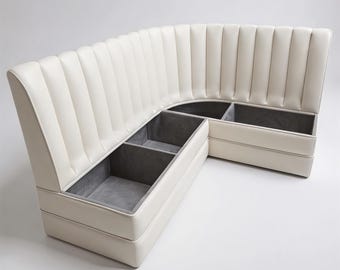 Banquette L-Shaped Bench, Banquette Seating With Built-in Storage