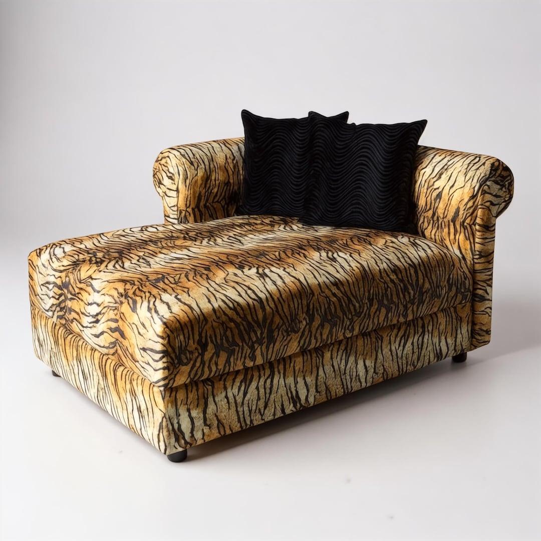 Lounge Furniture Leopard Print Chaise Lounge Animal Print Chaise